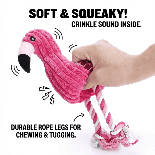 Plush Toy with Molar Rope